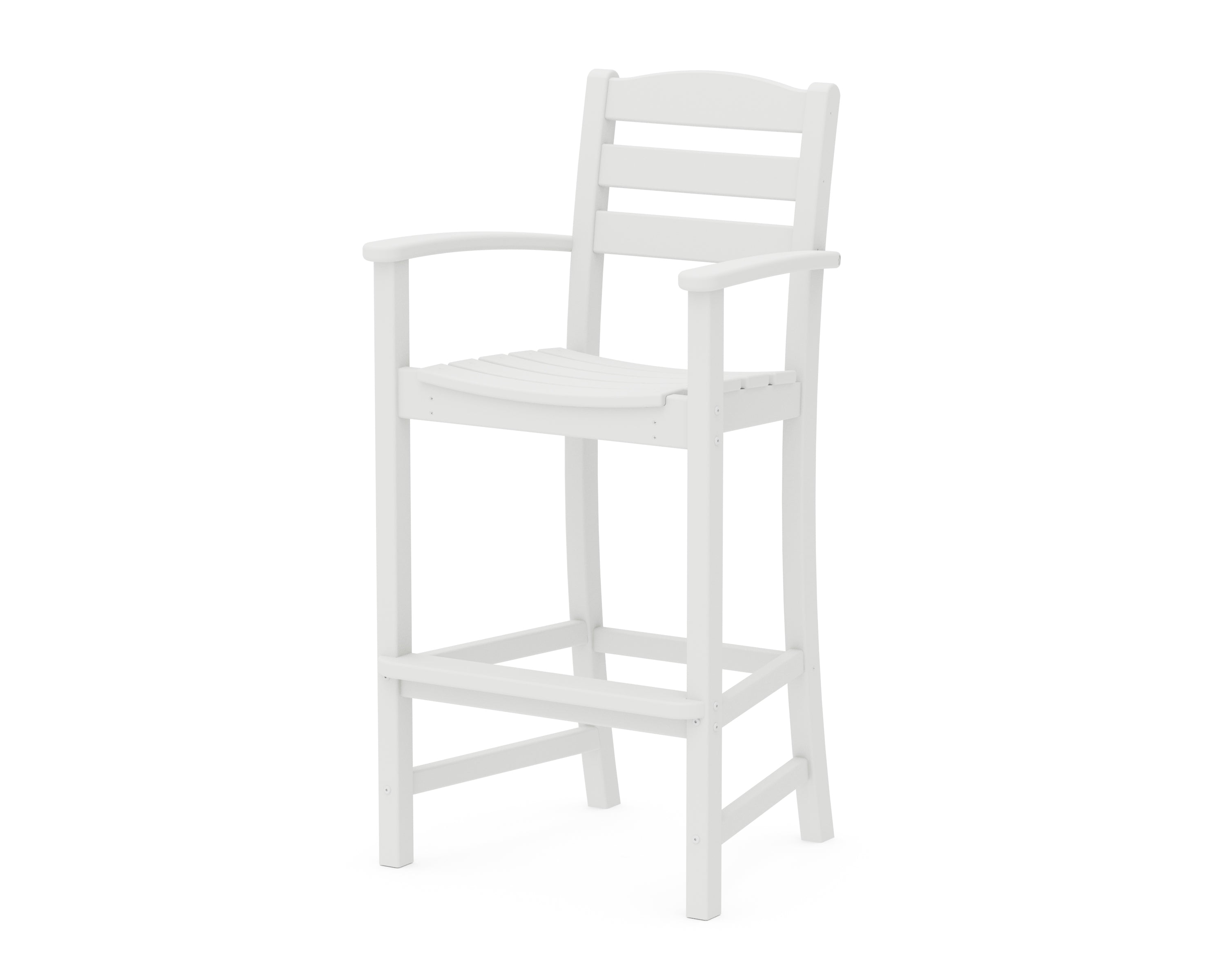 POLYWOOD® La Casa Café Bar Arm Chair in White
