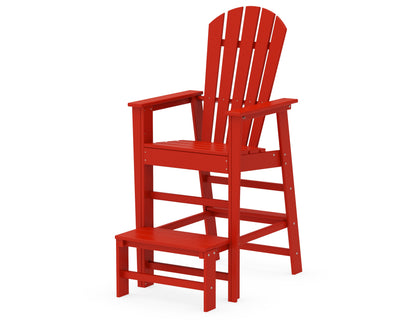 POLYWOOD® South Beach Lifeguard Chair in Sunset Red