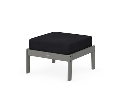 Unbranded Deep Seating Ottoman in Slate Grey / Midnight Linen