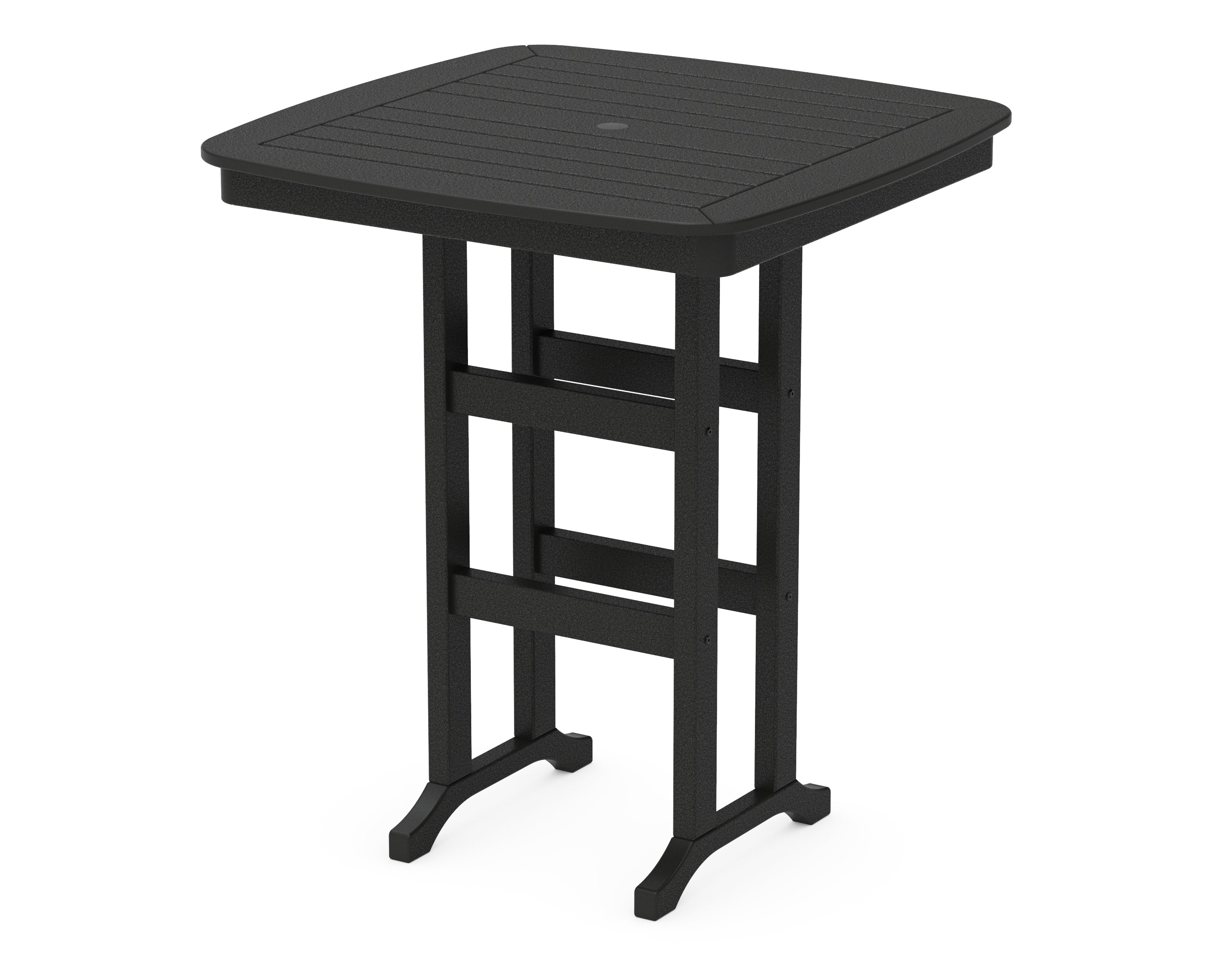 POLYWOOD® Nautical 37" Bar Table in Black
