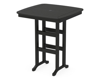POLYWOOD® Nautical 37" Bar Table in Black