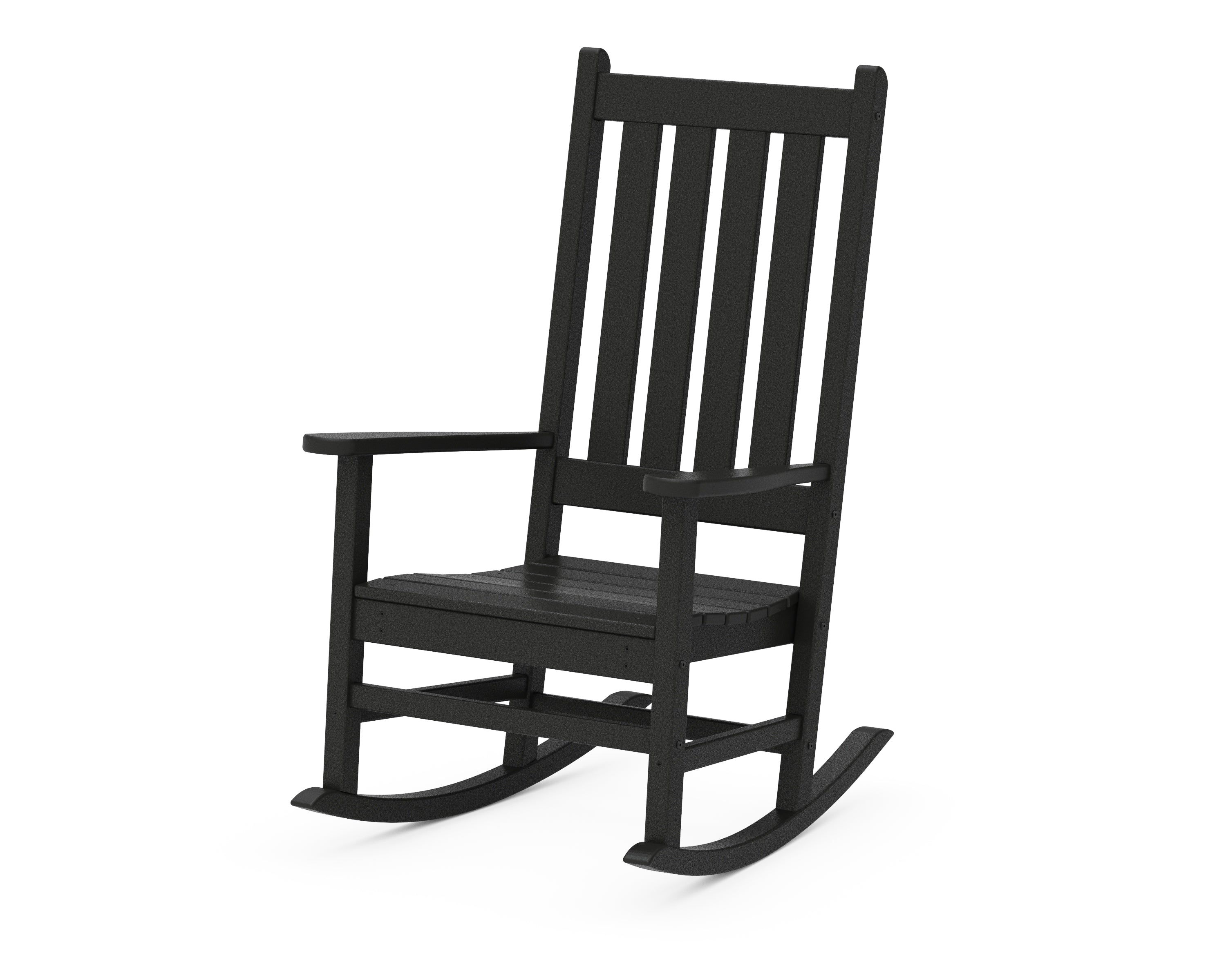 POLYWOOD® Vineyard Porch Rocking Chair in Black