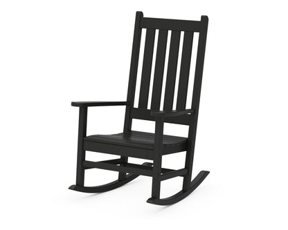POLYWOOD® Vineyard Porch Rocking Chair in Black