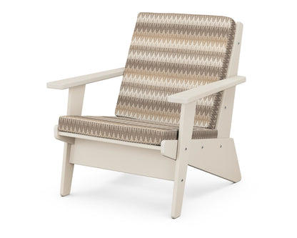 POLYWOOD® Riviera Modern Lounge Chair in Sand / Valley Dune