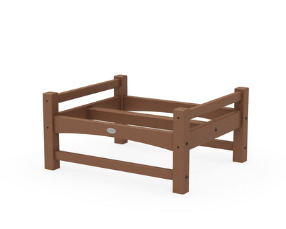 POLYWOOD® Club Ottoman Frame in Teak
