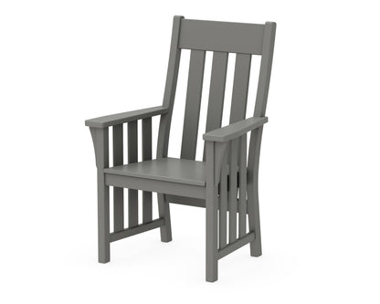 Martha Stewart by POLYWOOD® Acadia Dining Arm Chair in Slate Grey