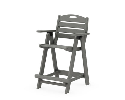 POLYWOOD® Nautical Counter Chair in Slate Grey