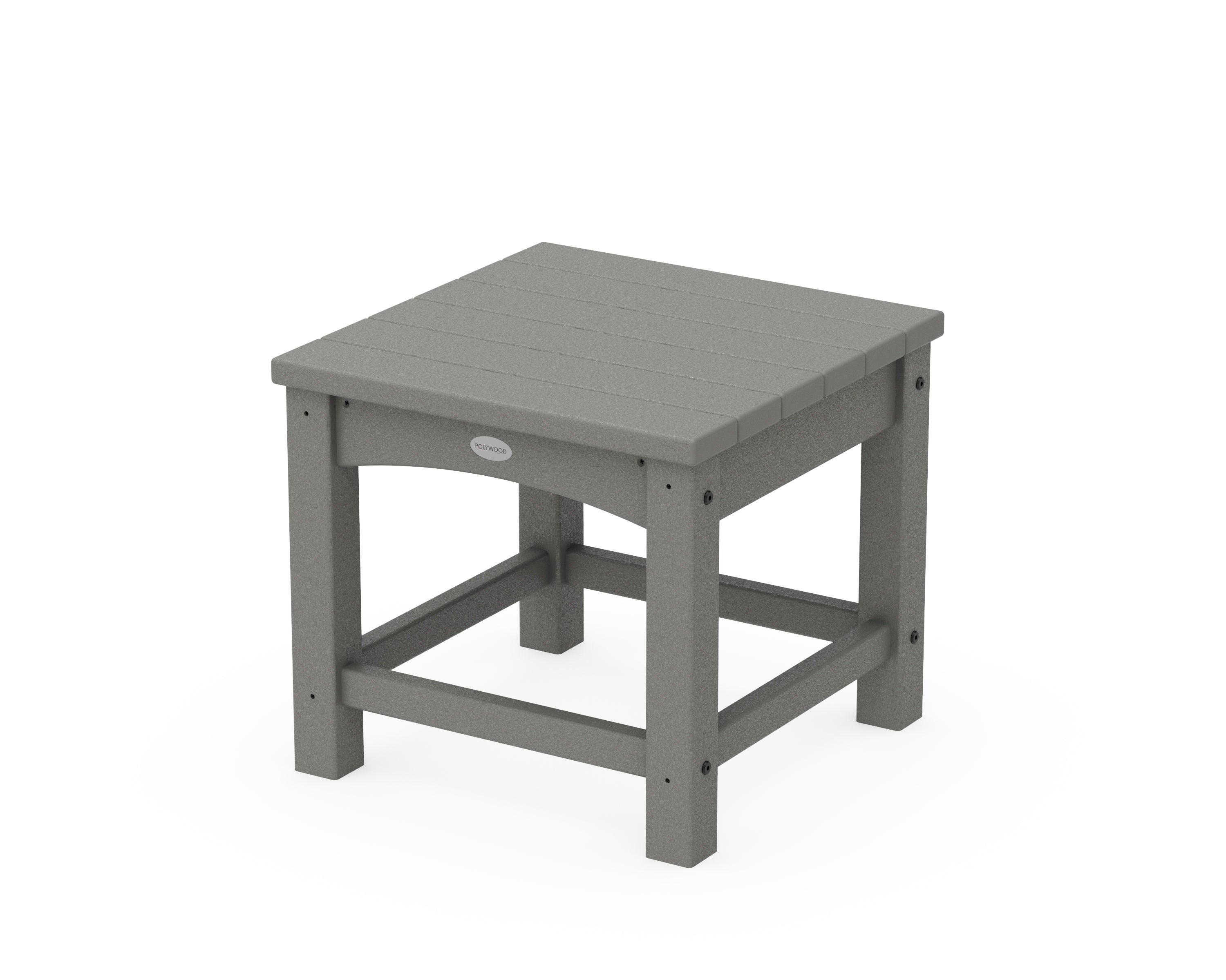 POLYWOOD® Club 18" End Table in Slate Grey