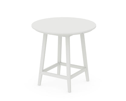 POLYWOOD® Studio 30" Round Bistro Table in White