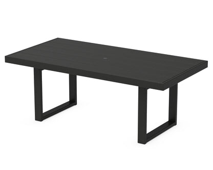 POLYWOOD® EDGE 40" x 78" Dining Table in Black