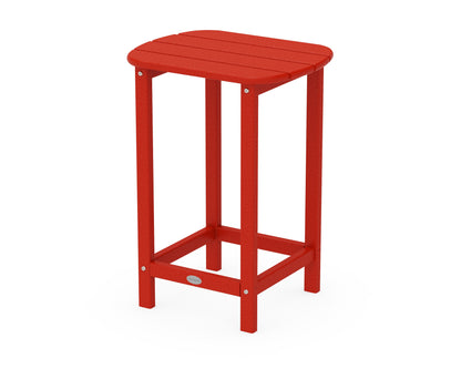 POLYWOOD® South Beach 26" Counter Side Table in Sunset Red