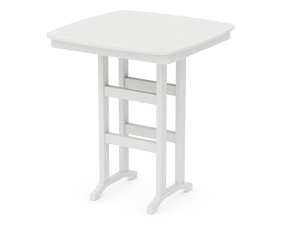 POLYWOOD® Nautical 37" Bar Table in White