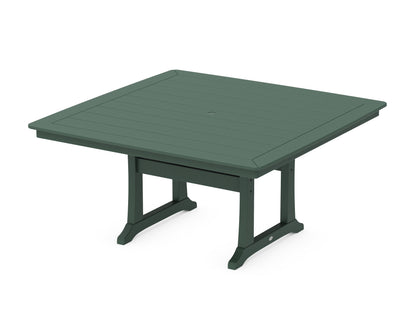 POLYWOOD® Nautical Trestle 59" Dining Table in Green