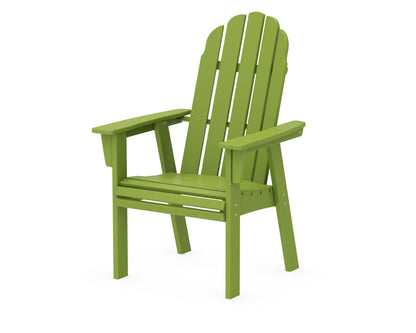 POLYWOOD® Vineyard Curveback Adirondack Dining Chair in Lime