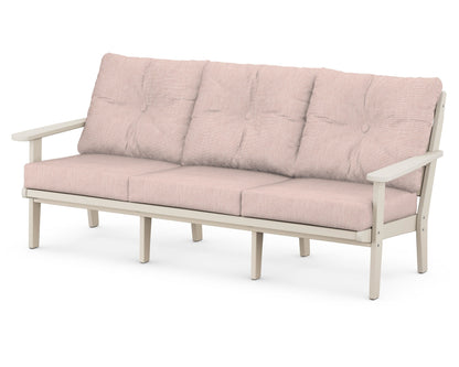 POLYWOOD® Lakeside Deep Seating Sofa in Sand / Play Cameo