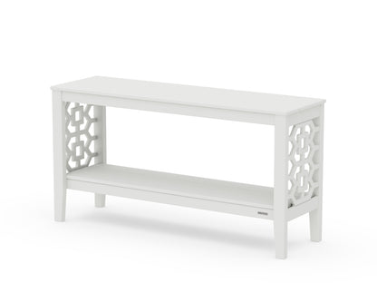 Martha Stewart by POLYWOOD® Chinoiserie 56” Console Table in White