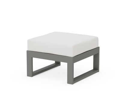 Unbranded Modular Ottoman - Modern in Slate Grey / Natural Linen