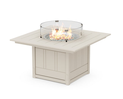 Martha Stewart by POLYWOOD® Acadia Square 42” Fire Pit Table in Sand