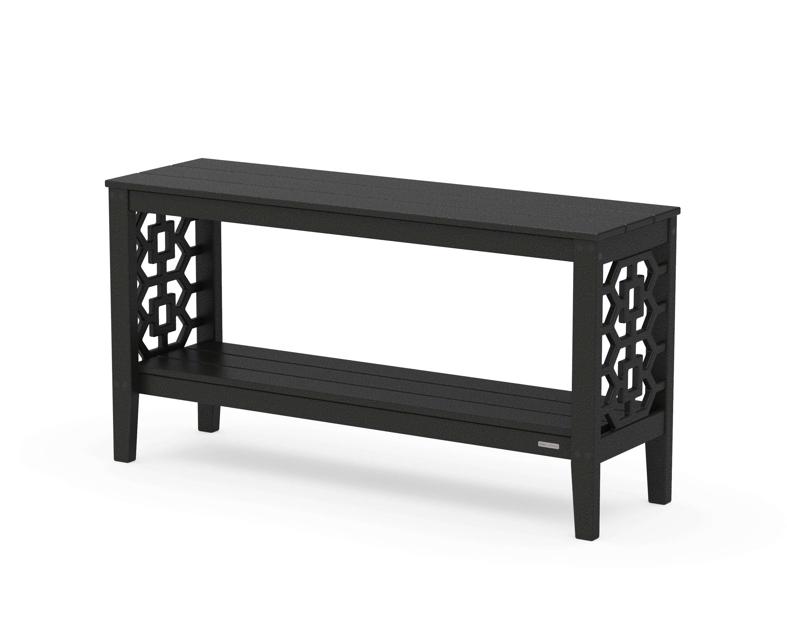 Martha Stewart by POLYWOOD® Chinoiserie 56” Console Table in Black