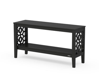 Martha Stewart by POLYWOOD® Chinoiserie 56” Console Table in Black