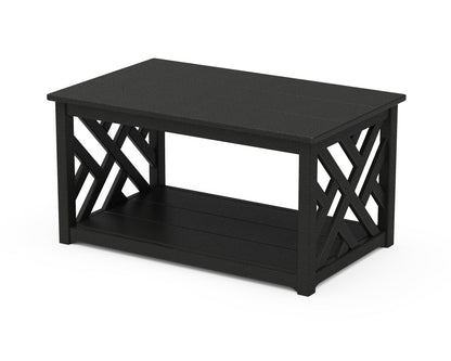 POLYWOOD® Chippendale Coffee Table in Black