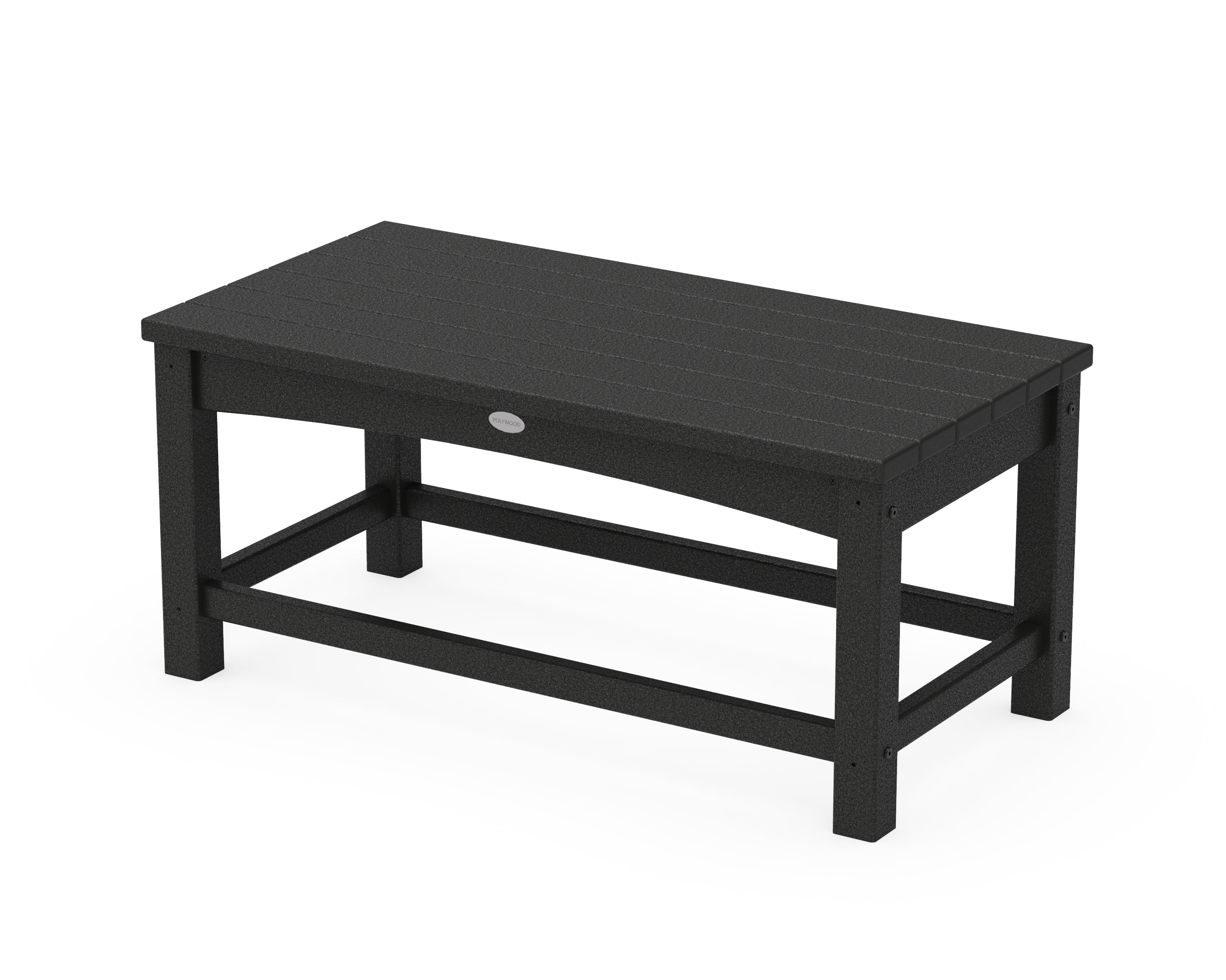 POLYWOOD® Club Coffee Table in Black