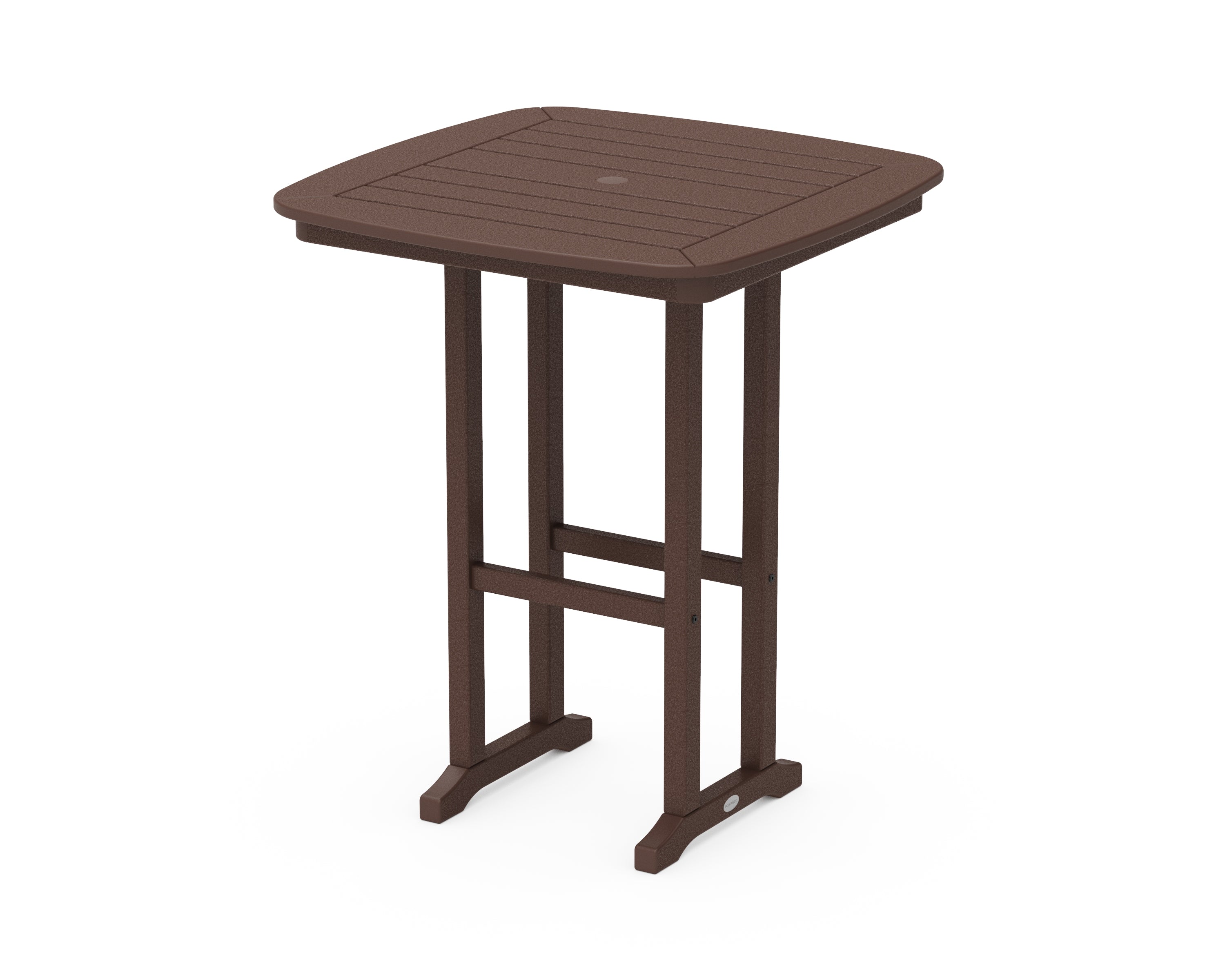 POLYWOOD® Nautical 31" Counter Table in Mahogany
