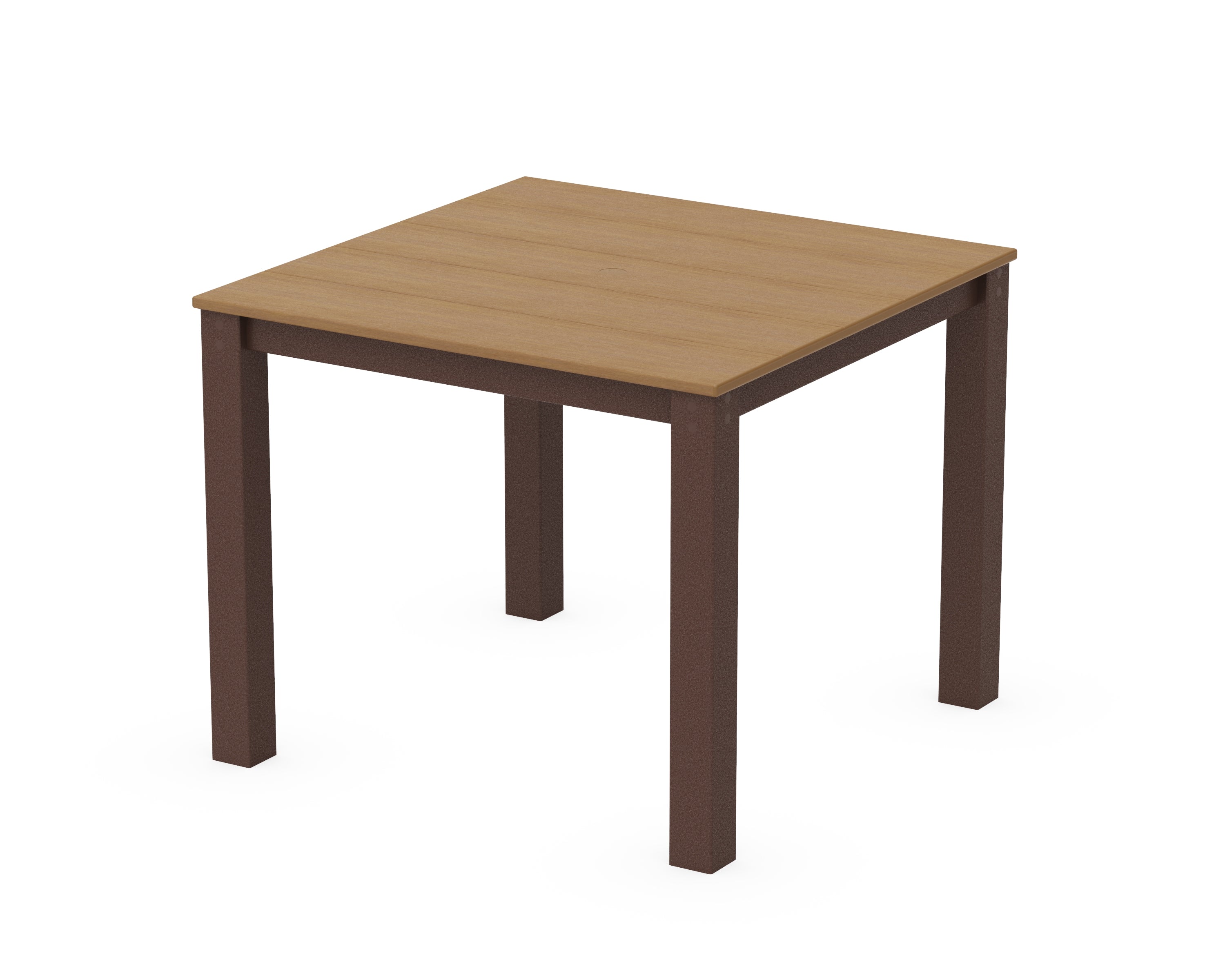 POLYWOOD® Parsons 38" X 38" Dining Table in Mahogany / Natural