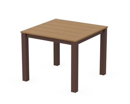 POLYWOOD® Parsons 38" X 38" Dining Table in Mahogany / Natural