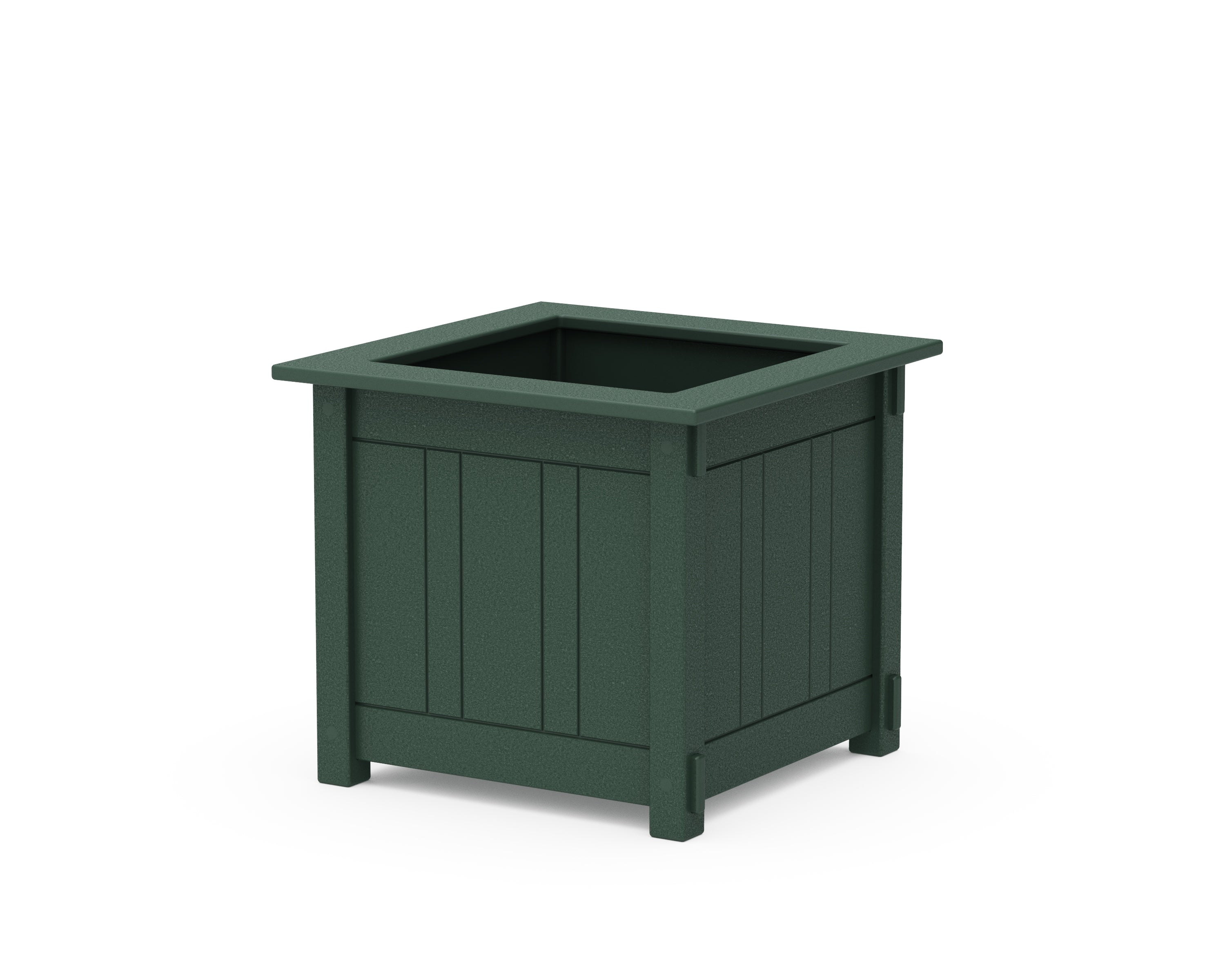 Martha Stewart by POLYWOOD® Acadia Large Square Planter Box in Green