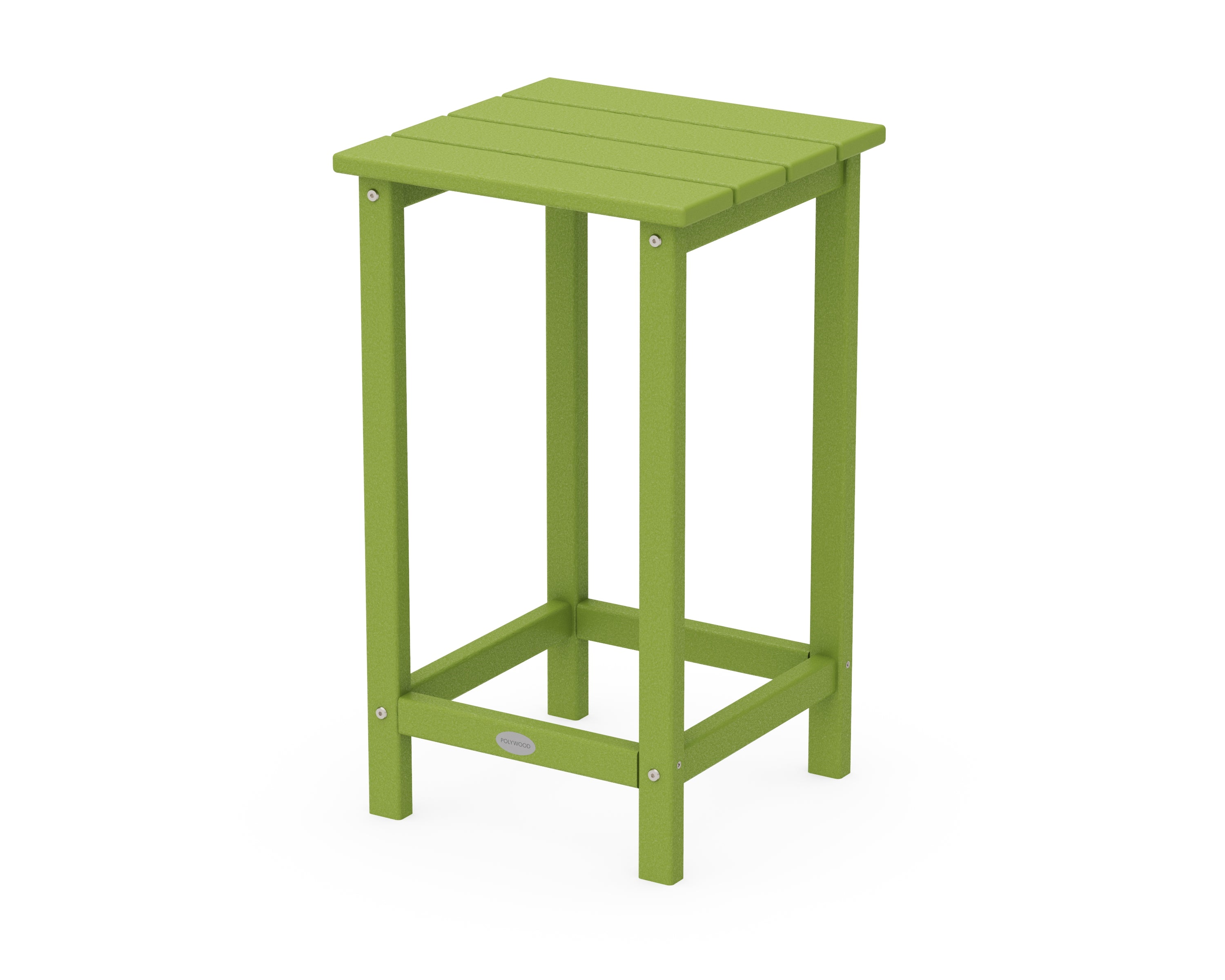POLYWOOD® Long Island 26" Counter Side Table in Lime