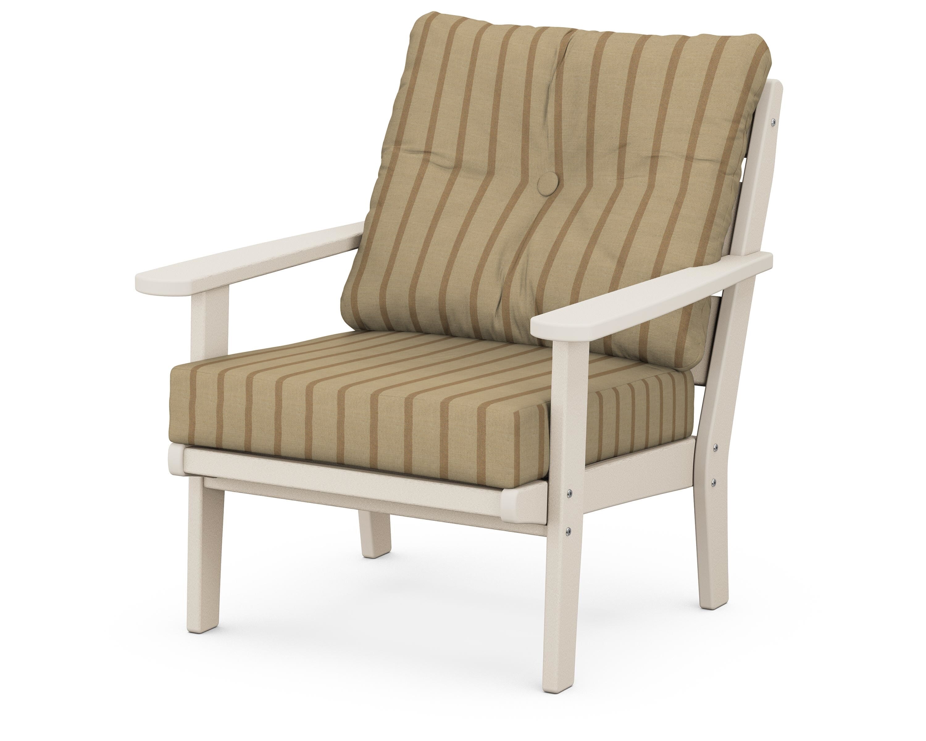 POLYWOOD® Lakeside Deep Seating Chair in Sand / Unwind Driftwood