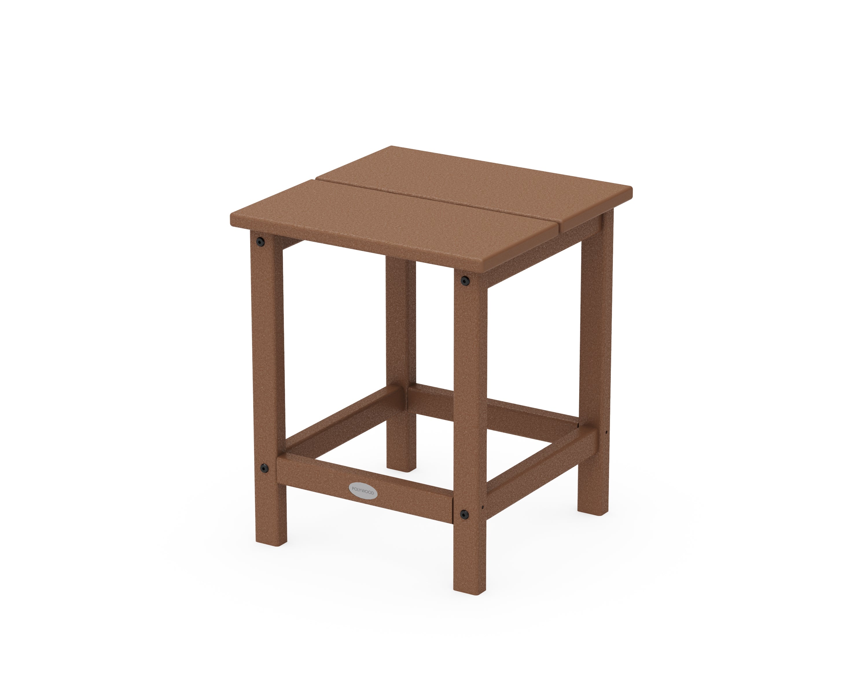 POLYWOOD® Studio Square Side Table in Teak
