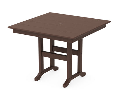 POLYWOOD® Farmhouse 37" Dining Table in Mahogany