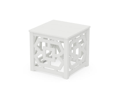 Martha Stewart by POLYWOOD® Chinoiserie Accent Table in White