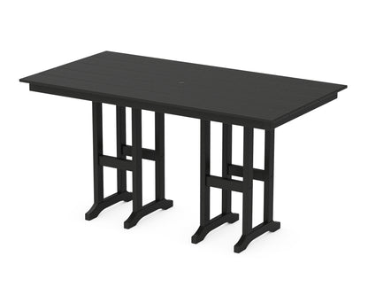 POLYWOOD® Farmhouse 37" x 72" Counter Table in Black