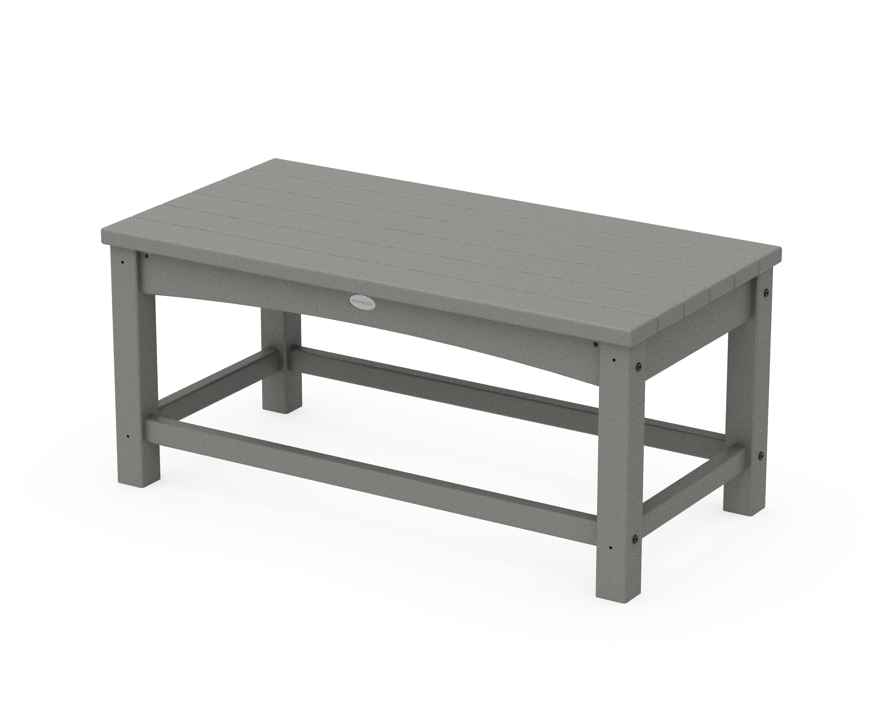 POLYWOOD® Club Coffee Table in Slate Grey