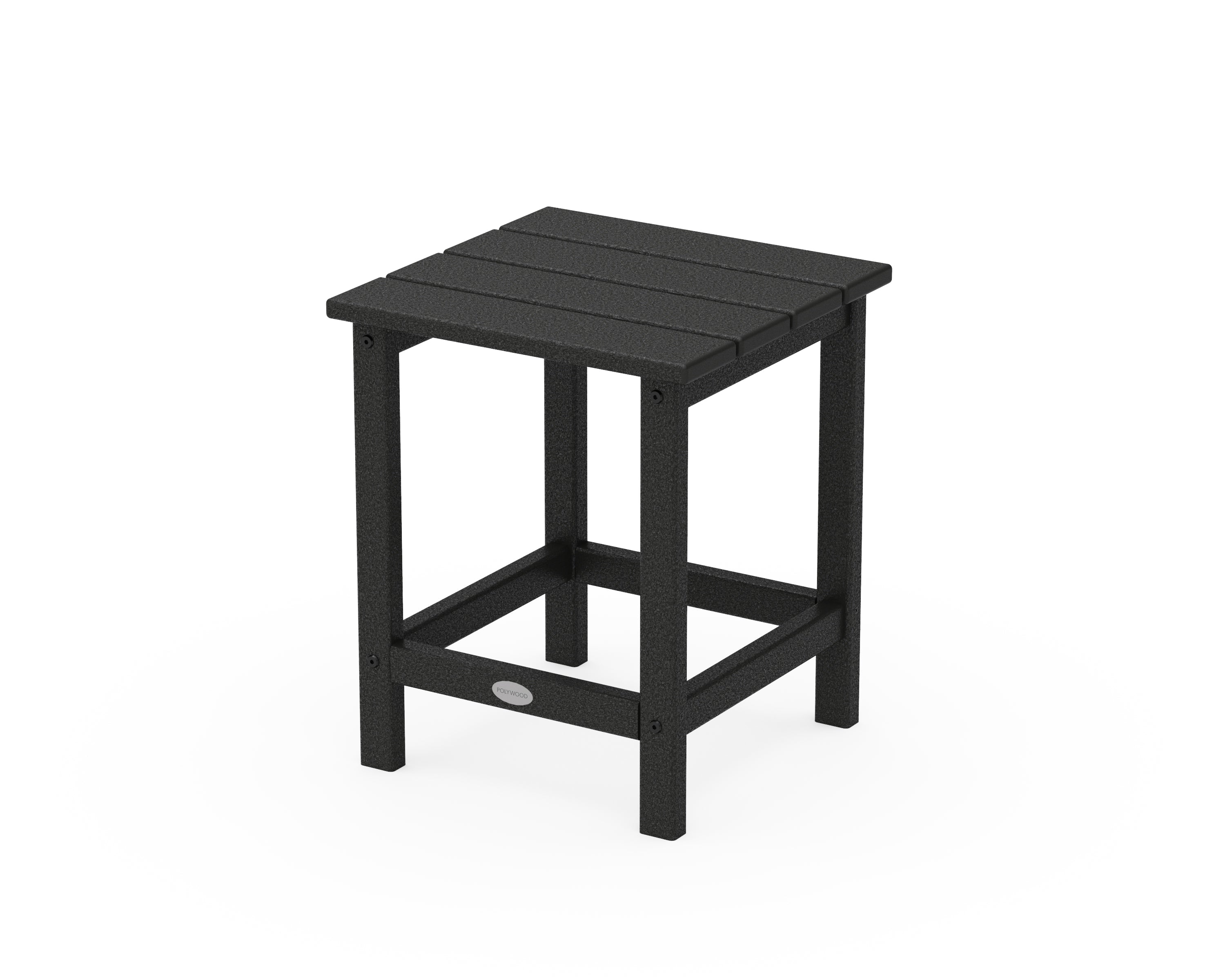 POLYWOOD® Long Island 18" Side Table in Black