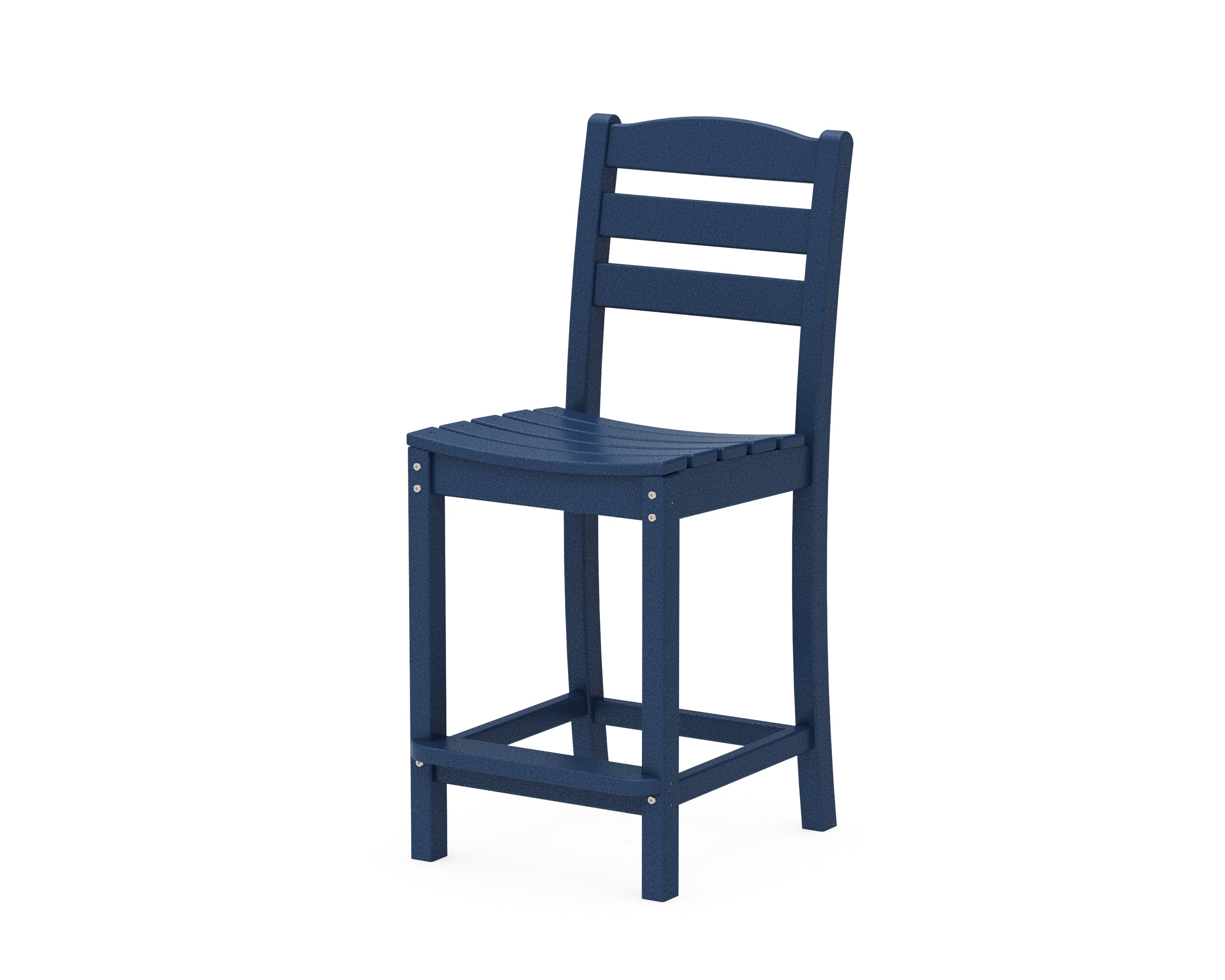 POLYWOOD® La Casa Café Counter Side Chair in Navy