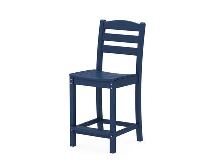 POLYWOOD® La Casa Café Counter Side Chair in Navy