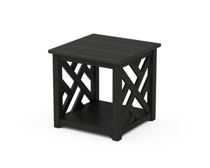 POLYWOOD® Chippendale Accent Table in Black