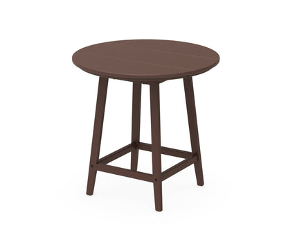 POLYWOOD® Studio 30" Round Bistro Table in Mahogany