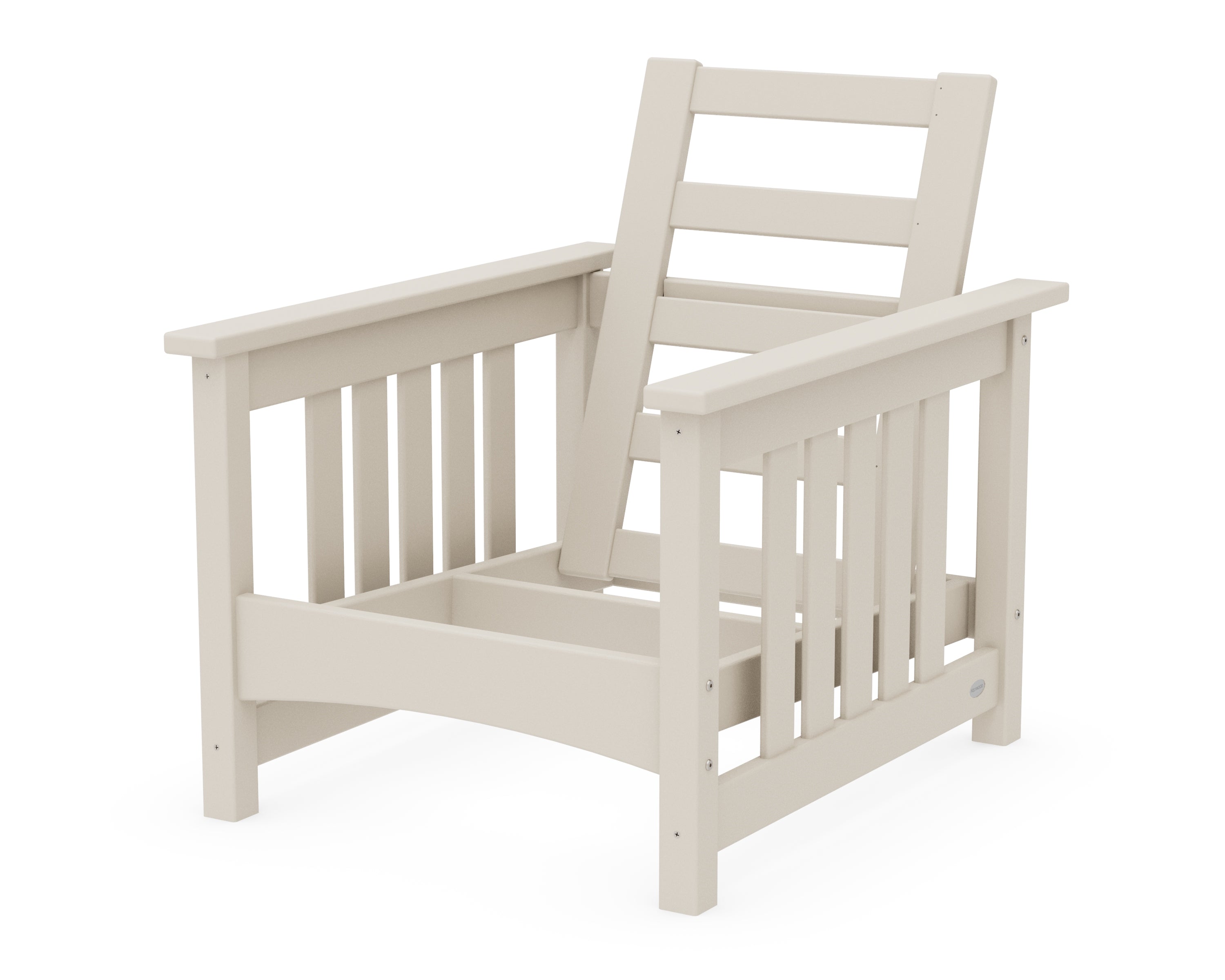 POLYWOOD® Club Mission Chair Frame in Sand