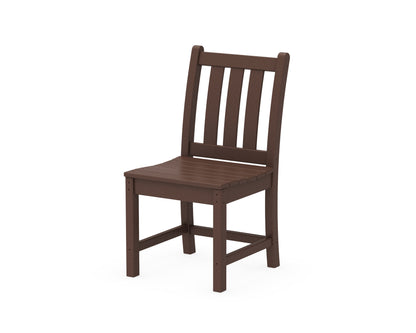 POLYWOOD® Traditional Garden Dining Side Chair in Mahogany