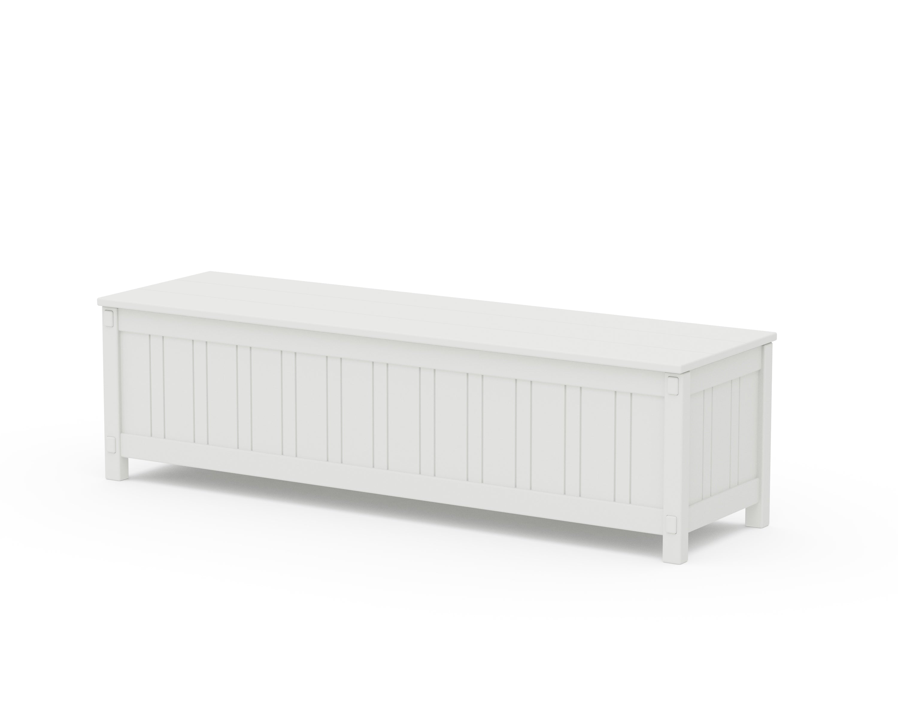 Martha Stewart by POLYWOOD® Acadia 60” Storage Bench in White