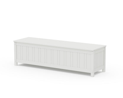 Martha Stewart by POLYWOOD® Acadia 60” Storage Bench in White