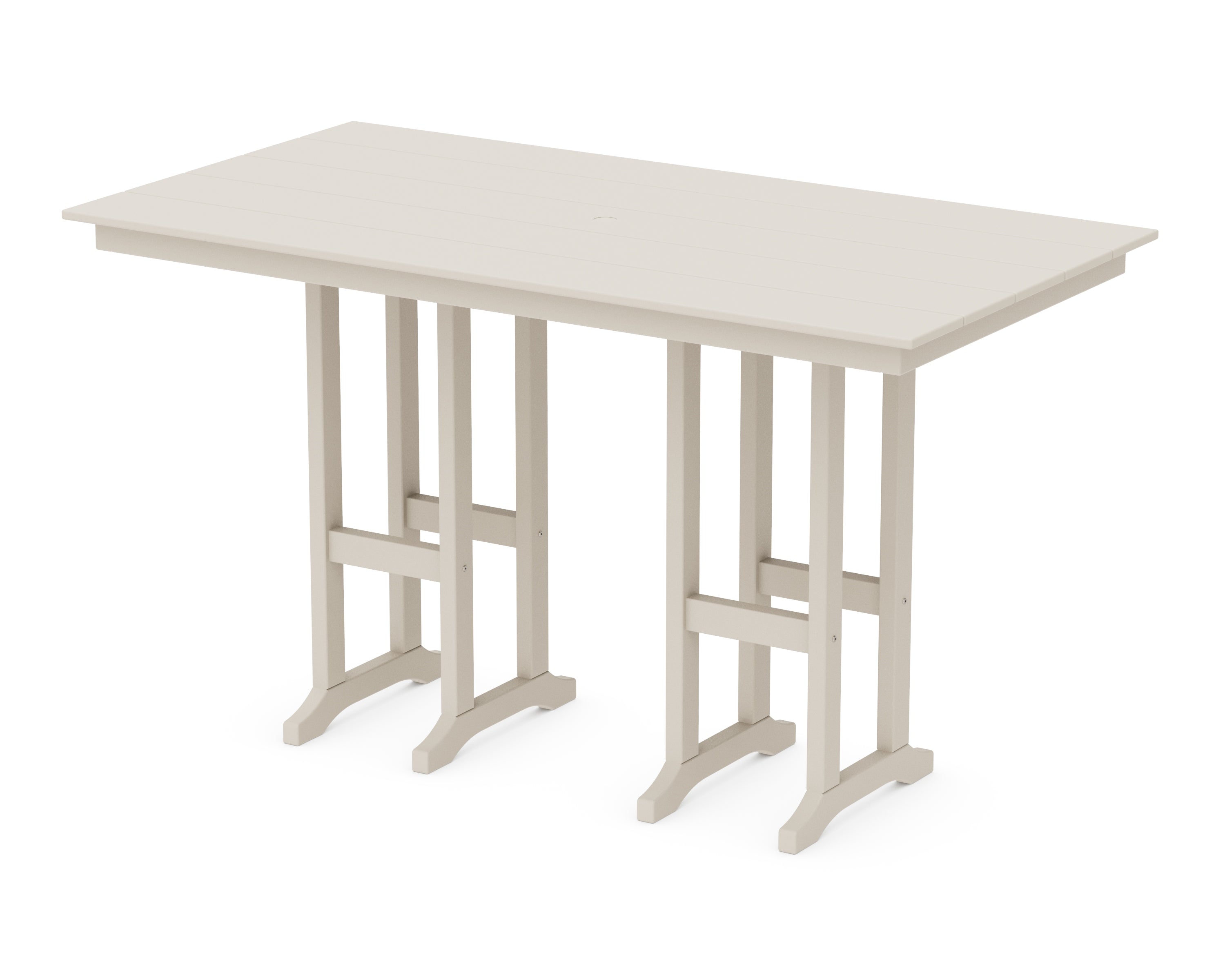 POLYWOOD® Farmhouse 37" x 72" Bar Table in Sand