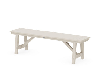POLYWOOD® Rustic Farmhouse 60" Backless Bench in Sand