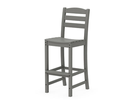 POLYWOOD® La Casa Café Bar Side Chair in Slate Grey