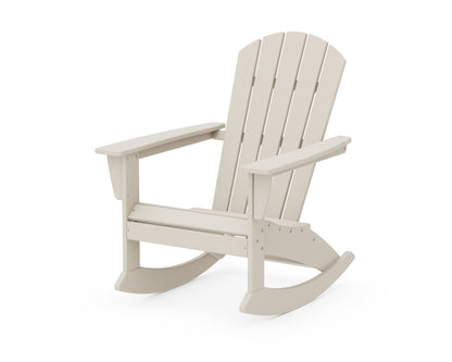 POLYWOOD® Nautical Adirondack Rocking Chair in Sand